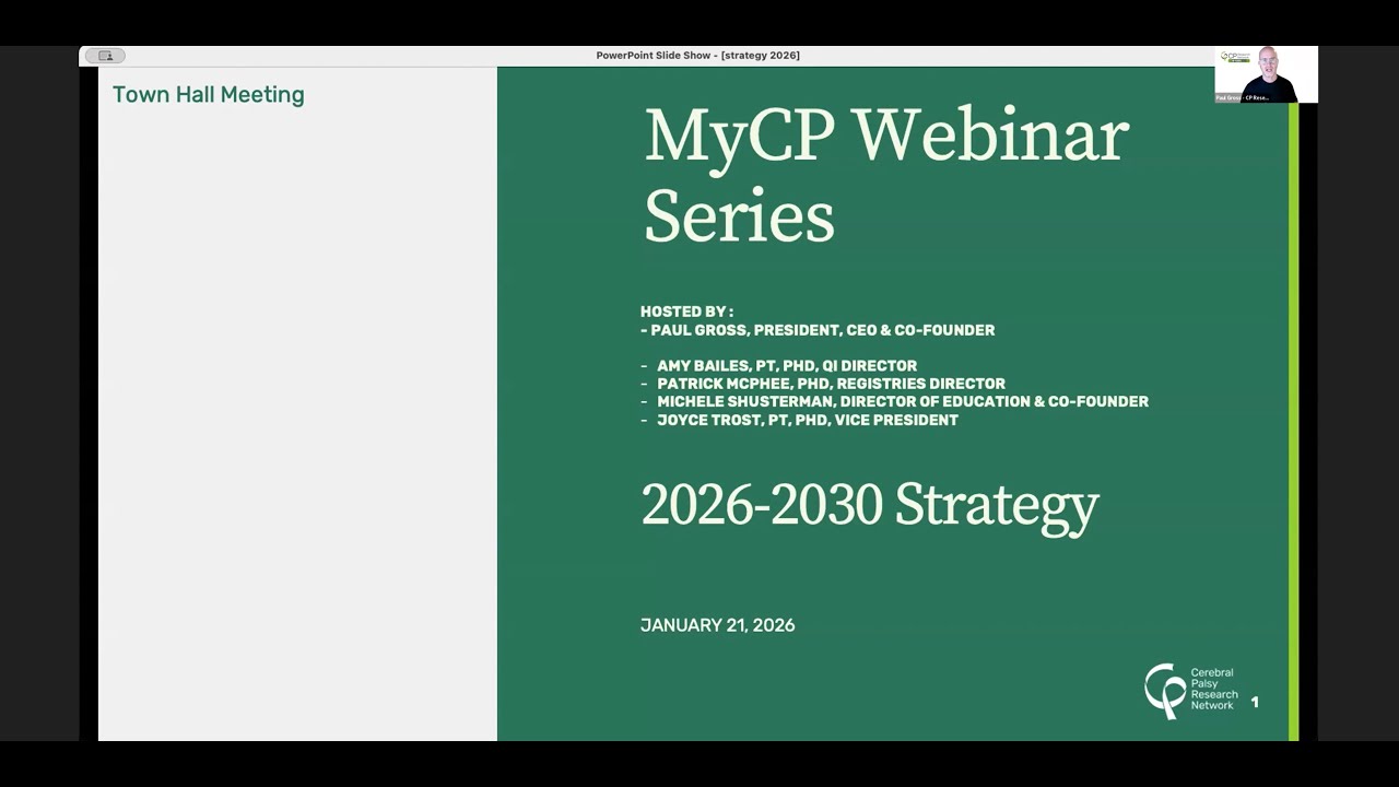 MyCP Webinar: What We Heard—and What Comes Next for Cerebral Palsy Research