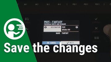 NUMA X PIANO Tutorial #08 - Save the changes