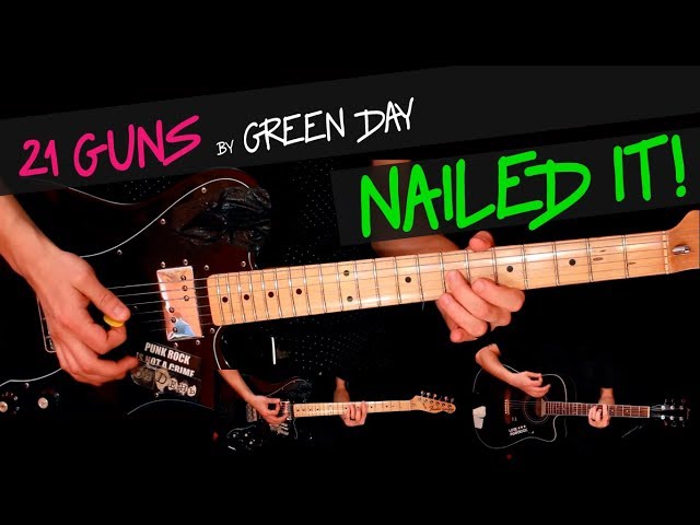 21 Guns - Green Day guitar cover by GV + chords class=