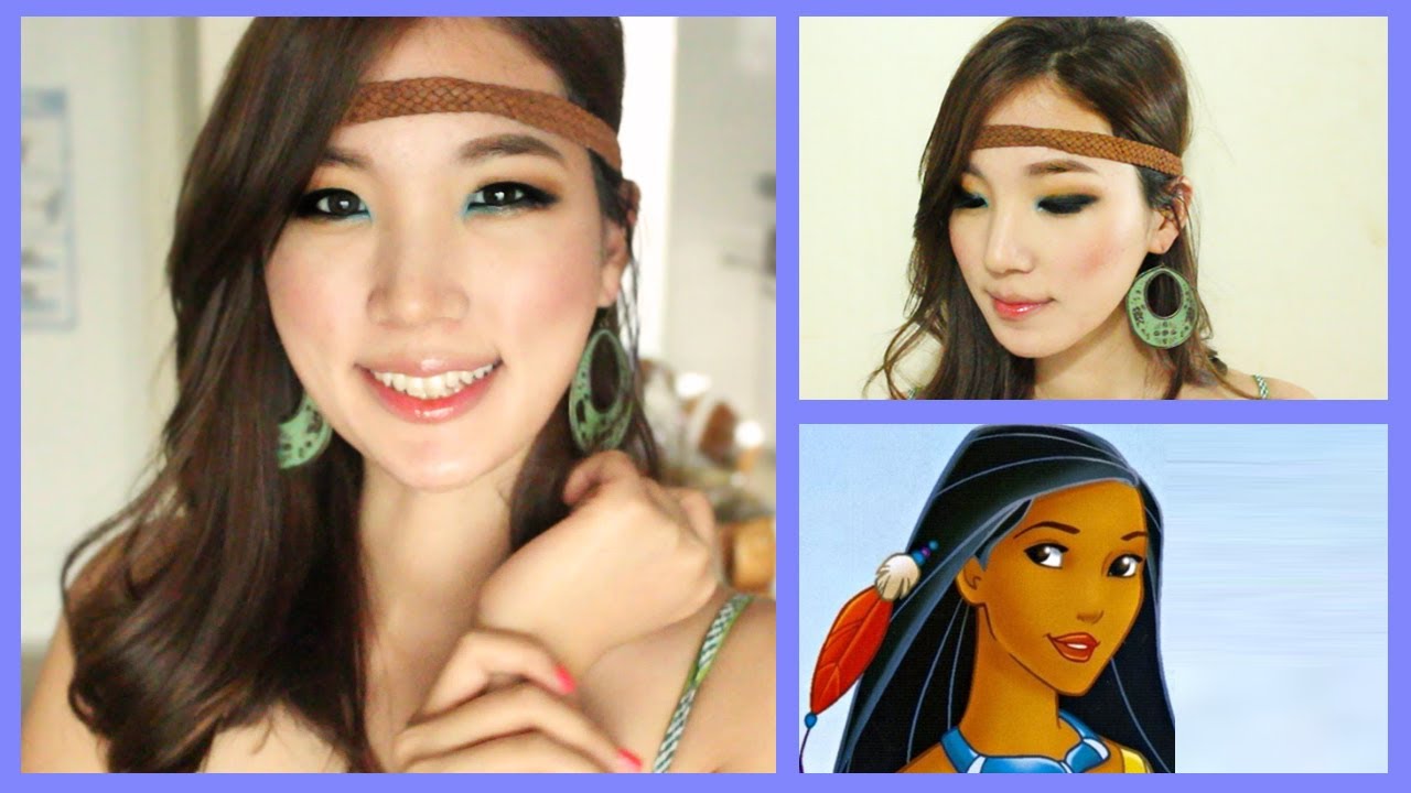 kaste støv i øjnene Folkeskole i aften Pocahontas Makeup for Halloween ♥ Disney Princess Collaboration - YouTube