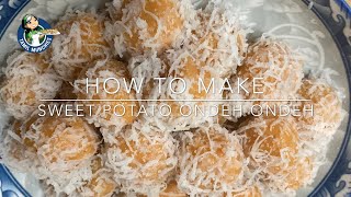 How to make Kueh Ondeh-Ondeh sweet potato (in Tamil)