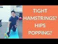 Lateral hamstring stretch and exercise - fix hip popping and hip impingement