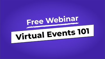Virtual Events 101 Webinar