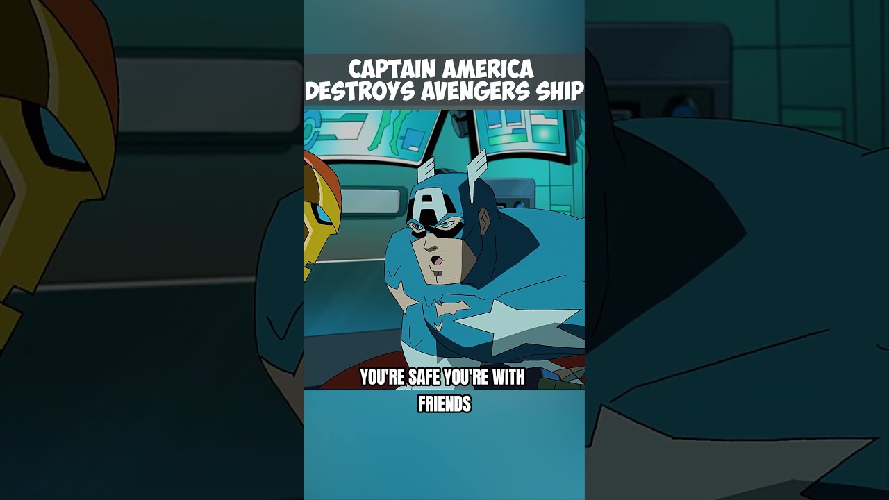 Captain America Destroys Avengers Ship marvel avengers captainamerica