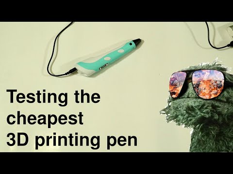 Testing the cheapest 3D printing pen from Aliexpress