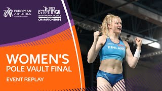 Murto wins Finland’s first Euro indoor gold since 2000 | Women's pole vault Final | Istanbul 2023