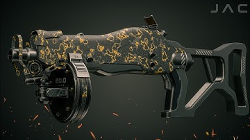 Modeling a scifi gun in blender | Timelapse