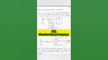 SQL(Structure Query Language) #sql #shorts