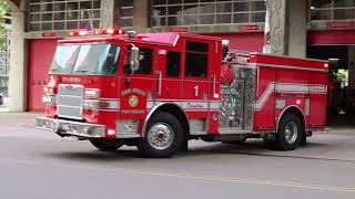 San Diego Fire Department Engine 1 responding to a medical emergency