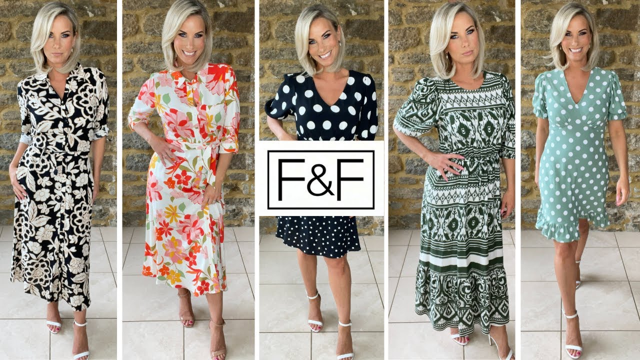 SUPERMARKET CHIC* TESCO FLORENCE & FRED HAUL F&F SPRING SUMMER DRESSES  CLOTHING CHEAP NEW ARRIVALS 