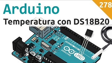 Sensore di temperatura DS18B20 con Arduino - Video 278