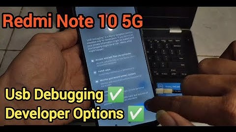 Redmi note 10 5g enable USB Debugging || Opsi developer Redmi note 10 5g