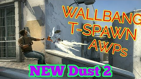 CS:GO - How To Wallbang AWPs in T-Spawn -  NEW Dust2