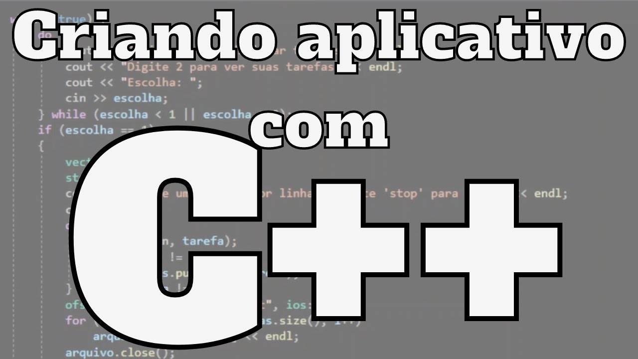 Programação em C++: Criando um Aplicativo de Lista de Tarefas - YouTube