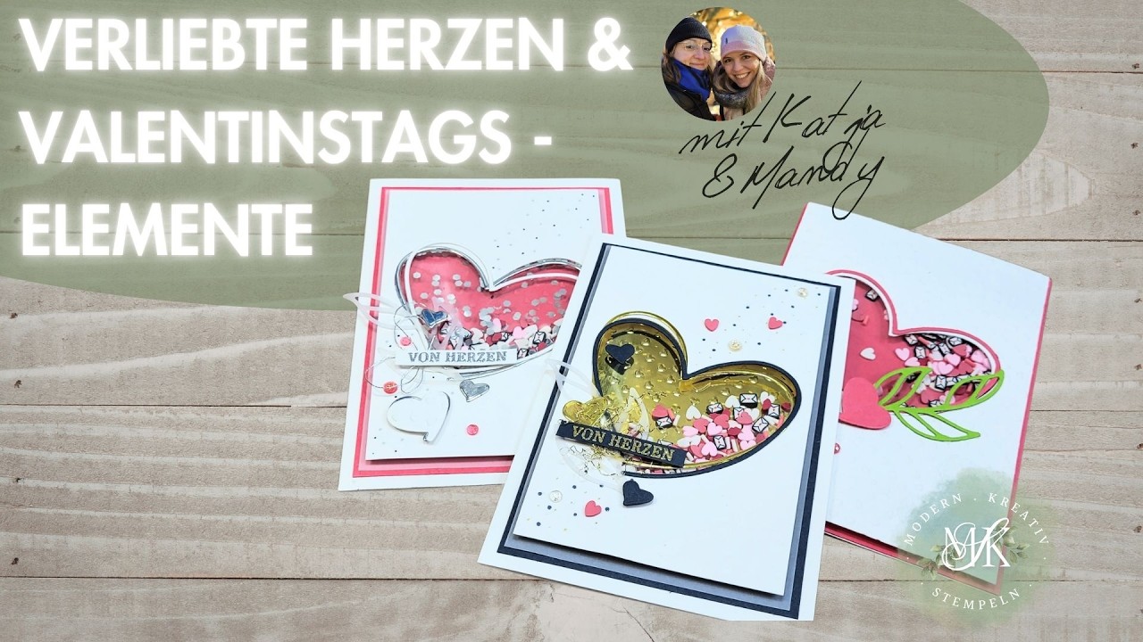 Kunterbunt #2 StampinUp! Karte Verliebte Herzen & Valentinstags-Elemente