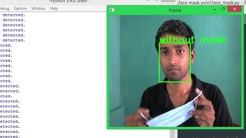 Face mask detection using deep learning Yolov5