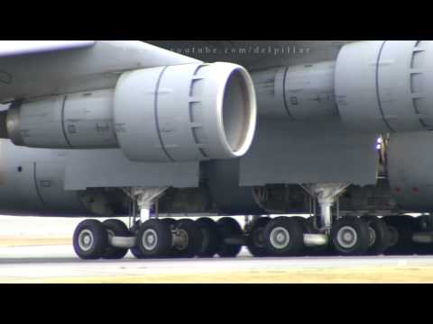 C-5 Galaxy screaming takeoff at Abbotsford Airport