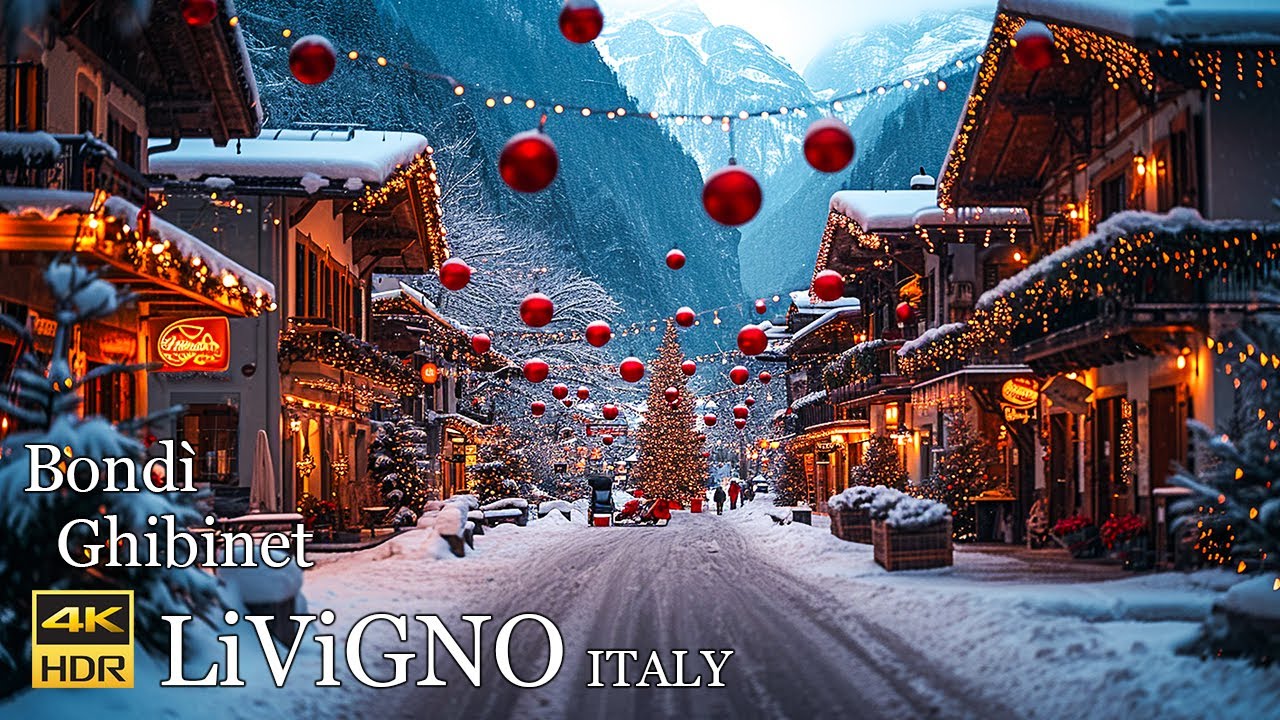 LiViGNO ITALY 🇮🇹🎄The Most Beautiful Christmas village in Italy ( Bondì Ghibinet! ) ❄️4K 50p