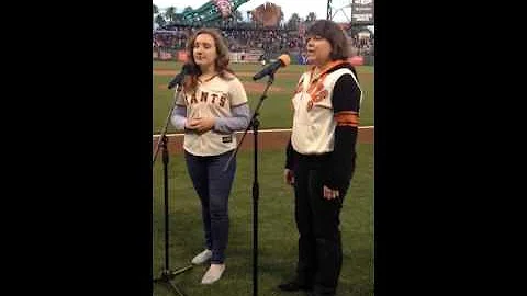 Teri and Kaitlyn National Anthem