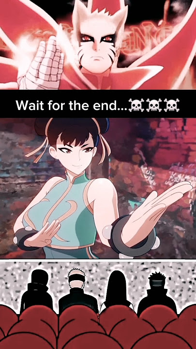 Naruto squad reaction on Chun LI ☠️☠️ #naruto #anime #shorts
