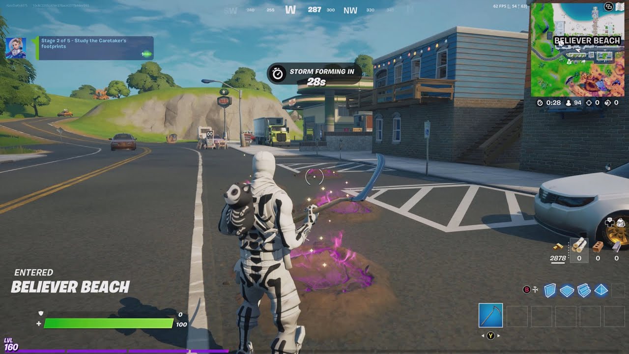 *ARIANA GRANDE* Study the Caretaker's footprints fORTNITE YouTube