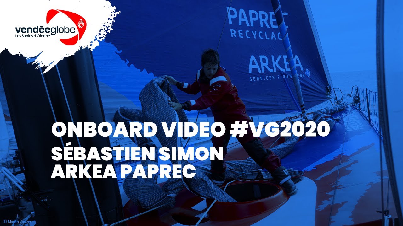 Onboard video - Sébastien SIMON | ARKEA PAPREC - 01.12