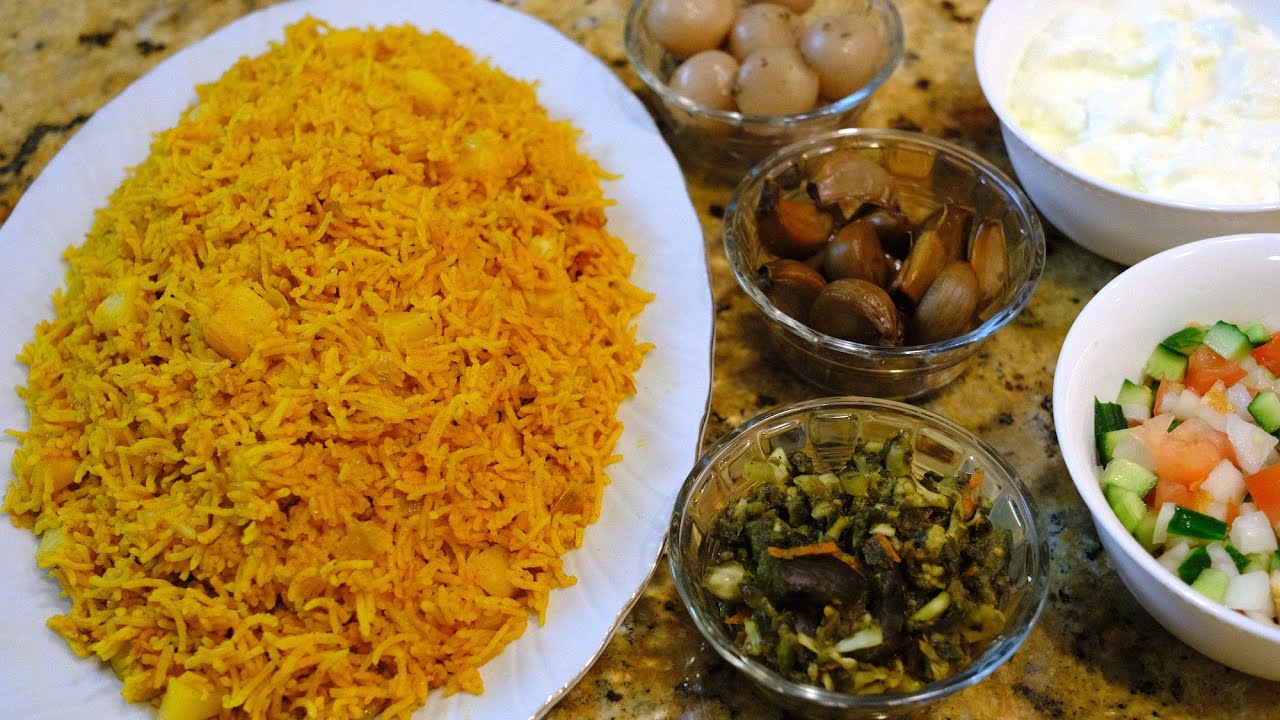 Estanboli Polo (Persian Tomato with Potato Rice) - Cooking with Yousef