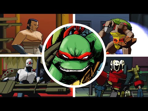 Teenage Mutant Ninja Turtles 1 - All Bosses + Ending