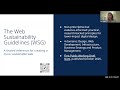 W3C Web Sustainability Guidelines