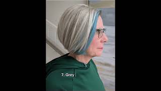 12 Trendy Gray Bob Haircuts for Older Women #haircuts #bobhaircut