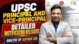 UPSC PRINCIPAL & VICE PRINCIPAL NOTIFICATION RELEASED | VYASA IAS