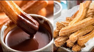 😋How To make Homemade Churros Recipe Two ways - With And Without Piping Bag