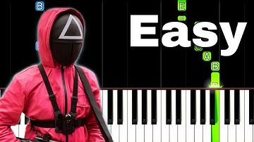 Squid Game Theme / Way Back Then | EASY Piano Tutorial
