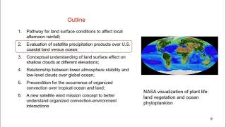 Dr. Xubin Zeng - [...] From land surface effect to a new satellite wind mission concept
