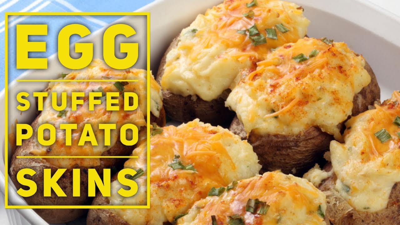 Egg Stuffed Potato Skins = The Best Twice Baked Potatoes!