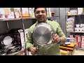 Export quality stainless steel triply kadai  frypan  with lid  100 branded   call 8053609434