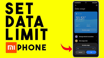 How to Set Data Usage Limit in Mi Phone