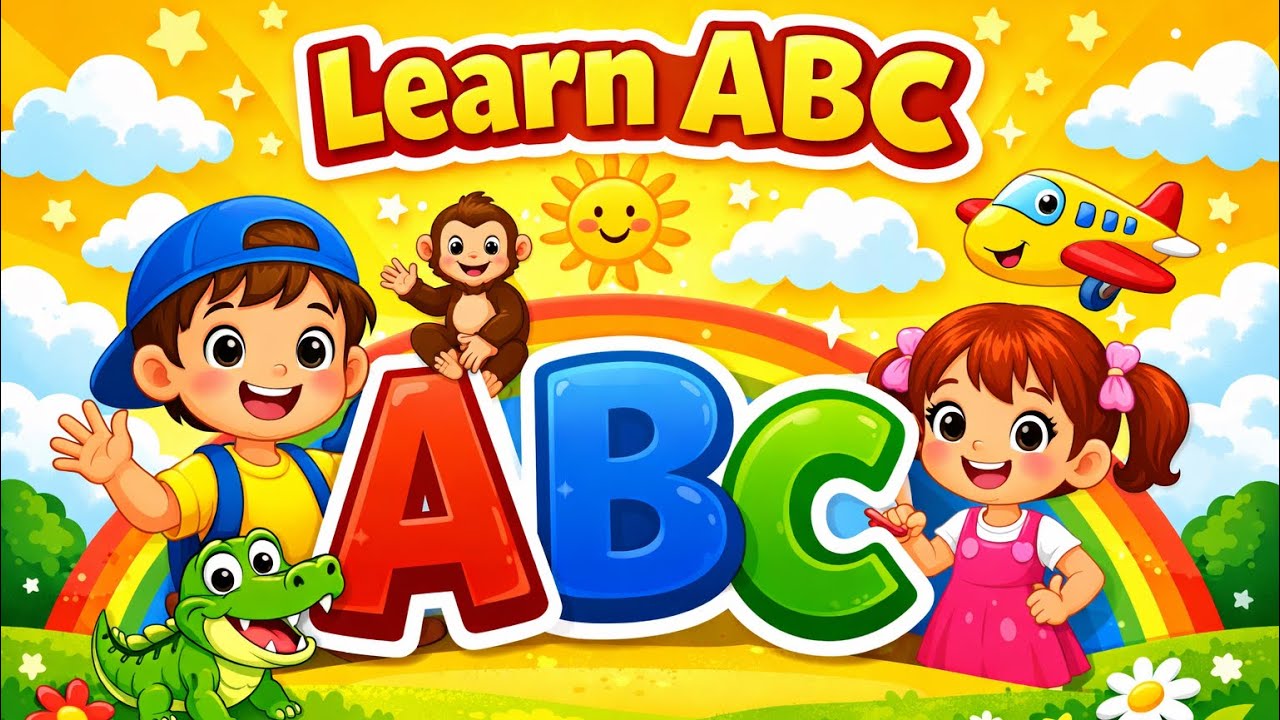ABC Learning for Kids | Learn Alphabet A to Z with Cartoon Animation ...