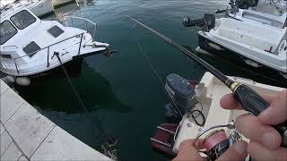 Ultralight fishing at the local port Selce on Power Isome