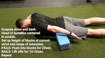 Prone Shoulder Extension PAILS RAILS