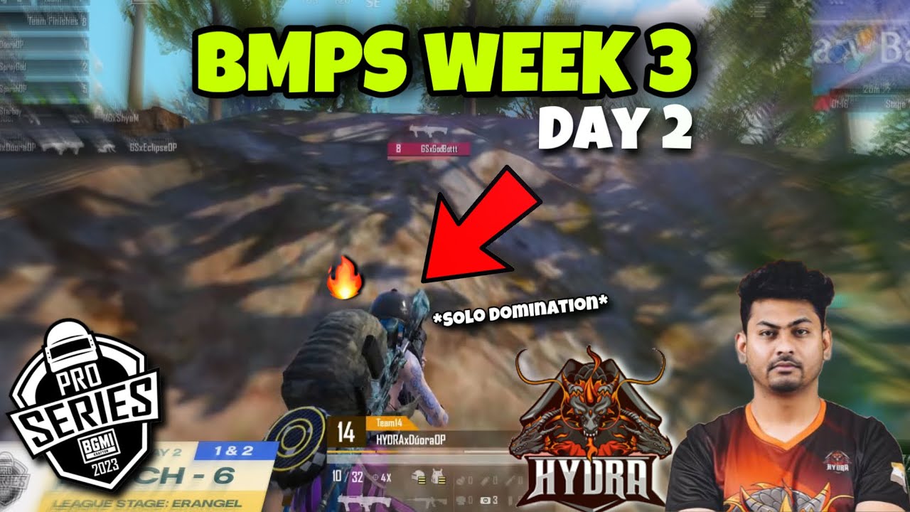 BMPS Week 3 Day 2 last zone fights-Team Hydra Is on fire🔥Full Highlights