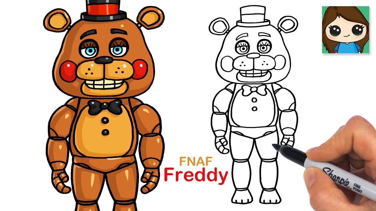 How to Draw Freddy Fazbear | FNAF