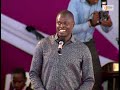 Ndindi Nyoro addressing mourners at Martha Karua's father burial in Kirinyaga
