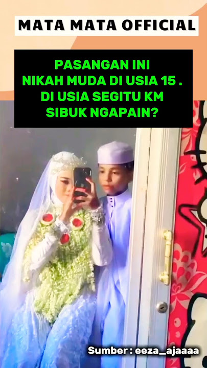 Moment Pernikahan Muda Usia 15 Tahun , Romantis Sekali #shorts #wedding #shortsfeed