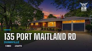 5-Bed All-Brick Bungalow in Dunnville, ON | Backs onto Open Fields | 135 Port Maitland Rd