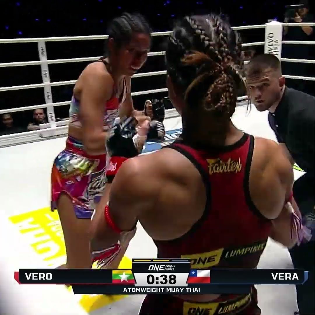 Francisca Vera rides a strong Round 2 to a split decision win over Lethwei legend Vero!
