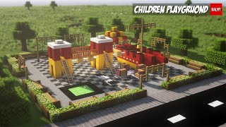 How to build a children's playground in minecraft