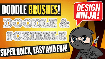 Create doodle brushes in Illustrator and apply to live text with effects—super easy!