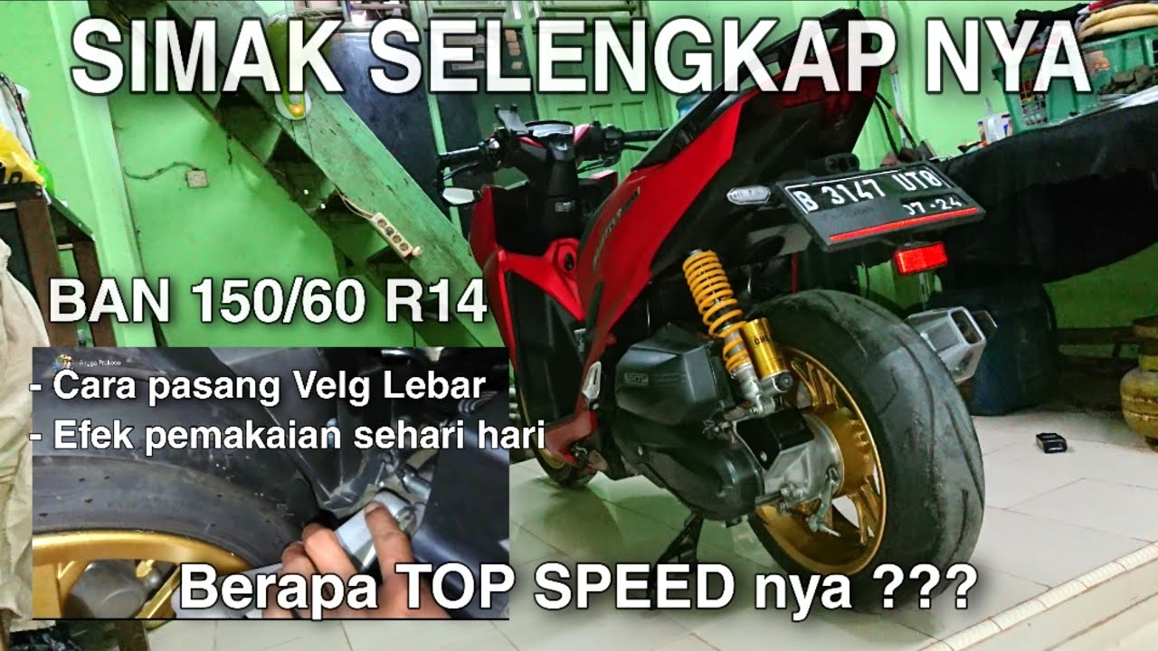 Pengalaman Menggunakan Ban Besar di NEW VARIO 150 - YouTube