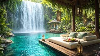 Floating Waterfall Daybed 💧 Birdsong and Gentle Nature Sounds for Calm Focus